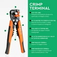 thumbnail image 2 of 8'' Insulation Wire Stripper Cutter Crimping Tool Multi-function Automatic Cable Crimper, 2 of 8