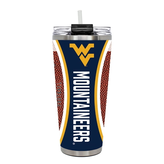 West Virginia Mountaineers 32oz. Big Slim Game Ball Travel Tumbler