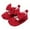Red, variant on Ticikt Girls First Walking Shoes with Embroidered Heart and Bowknot Design Soft Sole Toddler Sandals,Color:Beige,6 Months