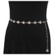 thumbnail image 4 of Cinturón de cadena para mujer, cadena de cintura de diamantes de imitación para vestido-plata JFHHH pequeña, 4 of 5