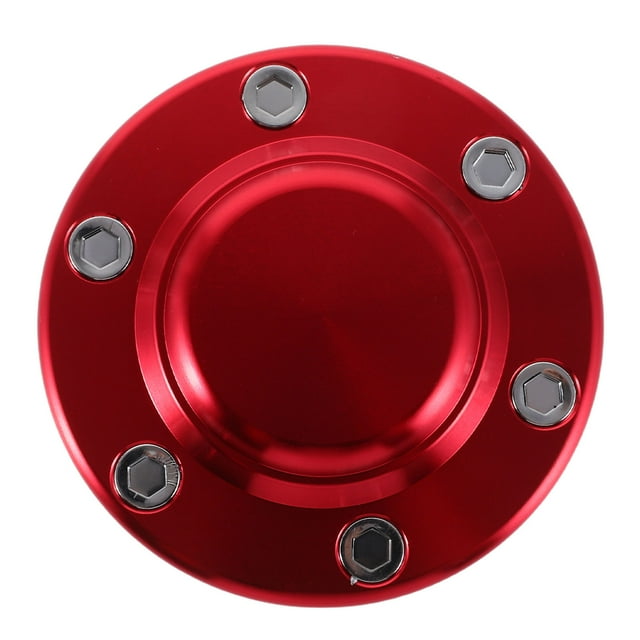 CIMAXIC Capuchon de Moyeu de Roue de Voiture en Alliage d'Aluminium Rouge 1ensemble