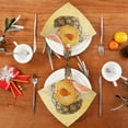 thumbnail image 4 of BZSMCE Satin Native Fab Cotton Dinner Napkin Pineapple Peaches with Water Splash Reusable, 4 of 8