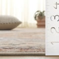 thumbnail image 5 of SAFAVIEH Montana Steve Medallion Polyester Area Rug, Beige/Light Brown, 6' x 6' Square, 5 of 11