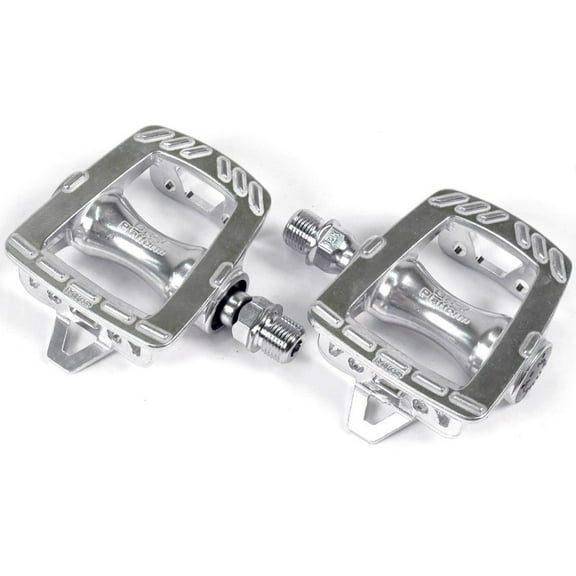 MKS GR-9 Pedals - Platform, Aluminum, 9/16", Silver