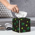 thumbnail image 6 of Lsque St. Patrick's Day8 Printed Tissue Box Cover Holder, Facial Paper Organizer Dispenser,Square with Bottom Belt, PVC Leather Decorative Organizer, 6 of 8