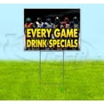 thumbnail image 1 of Every Game Drink Specials (18" x 24") Yard Sign, Includes Metal Step Stake, 1 of 6