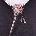 thumbnail image 4 of Horquilla con forma de ojo de gato, flor gemela, broche clásico para el pelo, placa para el pelo, joyería, tocado de estilo nacional, ojo de gato, 4 of 5