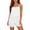 White, variant on Bloomae Women's Summer Linen 2 Piece Outfits Loose Sleeveless Adjustable Spaghetti Strap Tank Tops and Shorts Set with Pockets Matching Loungewear Gray M