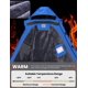 thumbnail image 5 of WULFUL - chamarra de esquí impermeable para hombre, chamarra de nieve cálido para invierno, cortavientos de montaña, Azul Real,, 5 of 8
