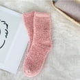 thumbnail image 2 of LEKODE Warm Fuzzy Socks for Women Slipper Socks for Women Thermal Socks Ladies Socks Comfy Socks Women Mens Socks Crew Womens Socks Rose Gold One Size, 2 of 3