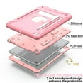 thumbnail image 3 of iPad Air 1 Case, iPad 9.7 Case 5th Generation, Dual Layer Shockproof Lightweight Hybrid Rugged Kickstand Protective Cover with Pencil Holder, Rose Gold, 3 of 5
