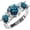 Rainbow-blue, variant on 5 Carat Moissanite Anniversary Ring Lab Grown Womens Diamond Wedding Rings Green Moissanite Ring for Women Moissanite Engagement Rings for Women S925 Moissanite Women's Diamond Promise Ring