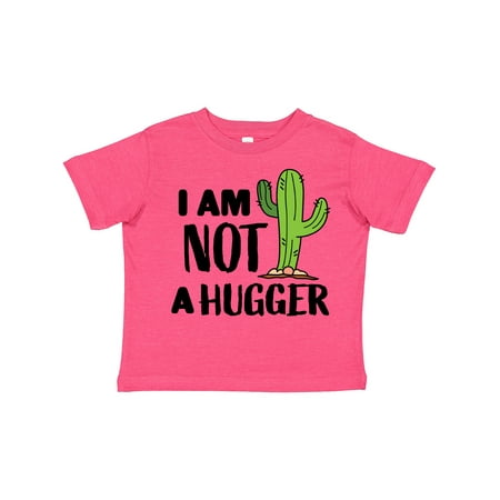

Inktastic I Am Not a Hugger with Cactus Gift Toddler Boy or Toddler Girl T-Shirt