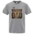 thumbnail image 1 of Camiseta de verano para hombre, camiseta estampada con letras de The Walking Dad, camiseta informal de manga corta de gran tamaño, ropa para hombre, 1 of 7