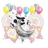 14 pc Cow Jumped Over the Moon Balloon Bouquet Baby Girl Welcome Home Shower Moo