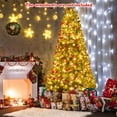 thumbnail image 2 of Costway 8ft Pre-lit Hinged Christmas Tree?w/ Remote Control & 9 Lighting Modes, 2 of 10