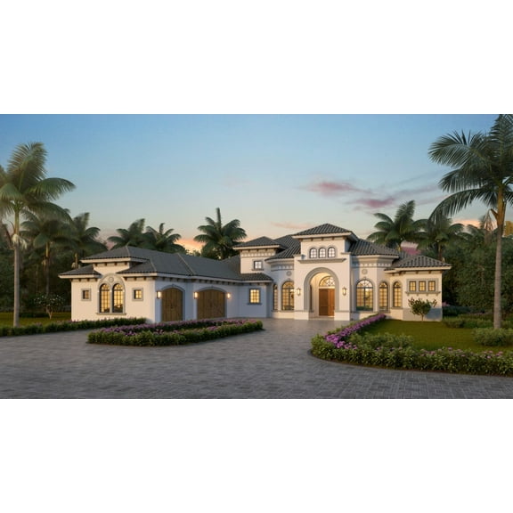 013-4140: Luxury Contemporary 4 Bed, 5 Bath Luxury Home Plan, 4140 Sq Ft: Full Blueprints with License to Build by Home Plan Marketplace - Lesuto