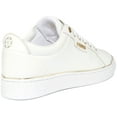 thumbnail image 3 of Guess Betea Women's Low Top Lace Up Leather Trainers In White Size 6.5, 3 of 6