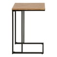 thumbnail image 3 of Kate and Laurel Lockridge Modern C-Shape End Table, 19 x 12 x 27, Rustic Brown and Black, Decorative Minimalist Accent Table for Storage and Display, 3 of 9