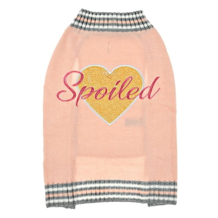 Vibrant Life Pink Spoiled Dog Sweater, XX-Small
