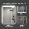 thumbnail image 6 of 24"x36" LED Bathroom Mirror - Front/Back Lit Vanity Mirror with 3 Color Temp, Anti-Fog & Dimmable Memory Function for Modern Bathrooms, 6 of 8
