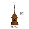 thumbnail image 3 of YAMB Leaf Roof Hanging Birdhouse Bird Feeder, Waterproof Outdoor Bird Shelter with Hanging Rope, Easy-fill & Wash Bird Food Container for Garden Patio Backyard Bird Watching, 3.9×12.2 Inch, 3 of 9