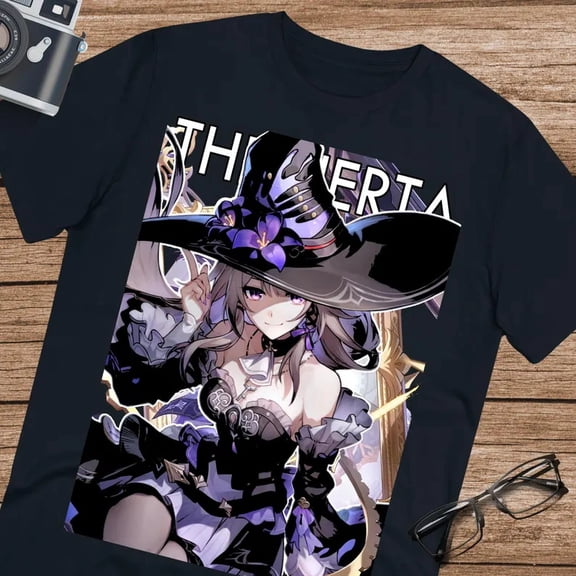 Anime The Herta Honkai Star Rail T Shirt Size S - 5Xl Black Size S - 5XL