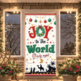 thumbnail image 3 of Decorative Design Christmas Banner Holy Night Joy to the World Holiday Decoration Outdoor Indoor Christmas Celebration Banner for Church Event Family Gathering Gift Decoration, 3 of 9