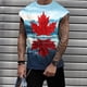 thumbnail image 1 of Camiseta sin mangas de cuello redondo para hombre, informal, a la moda, con estampado, sin mangas, deportiva, de poliéster, 1 of 5