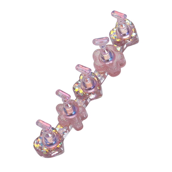 Drrntien Resin Nail Display Stand Nail Practice Stand Fingernail DIY Nail Design Stand