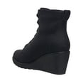 thumbnail image 5 of C & C California Womens City Vegan Leather Wedge Ankle Boots, 5 of 6
