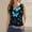 Blue tank tops, variant on Wycnly Tank Top for Women Tank Tops Henley Shirts Tank Lightweight Slim Button up Tunic Cute Butterfly Print Sleeveless Tops Girls Sleeveless Shirt