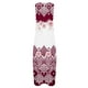 thumbnail image 4 of ICHUANYI Clearance Women's Fashion Sexy Vintage V Neck Sleeveless Pocket Printed Beach Party Dresses(Wine, XXL) ICHUANYI WER2023081013102, 4 of 5
