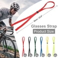 thumbnail image 2 of Uxcell 6 Pcs Sangle de Lunettes Réglable en Nylon pour Hommes Femmes, Multicolore, 2 of 7