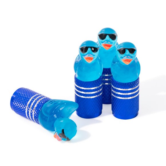 Rislobx 4 Tapas De Válvula De Neumático Para Coche, Suv, Camión, Cubierta De Válvula Con Divertidas Gafas De Sol De Pato, Tapas Decorativas Para Válvulas De Neumáticos, Accesorios Para Ruedas (Gafas D