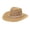 Khaki, variant on Helii Cowboy Hat for Men Classic Western Brown Hat with Leather & Metal Embellishments Outdoor Casual Sun Hat