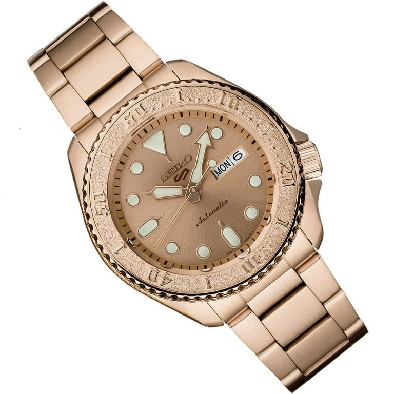 Seiko 5 Automatic Rose Gold-tone Men's Watch, 42.5mm, Stainless