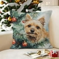 thumbnail image 6 of Xuniizn Christmas Pillow Covers 18x18 inch Xmas Decorations Soft Plush Faux Fur Wool Christmas Throw Pillow Cases Winter Holiday Decor for Sofa Living Room, 6 of 7