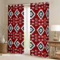 thumbnail image 2 of Manfei Boho Hippie Aztec Blackout Curtains Set of 2 (52x84 Each), Retro Geometric Abstract Window Curtains, Tribal Western Style Curtains and Drapes, Curtains and Drapes Decor, 2 of 6