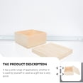 thumbnail image 2 of Shisuyan Trinket Box With Lid Wooden Beige 1Set Home Use Gift Packaging, 2 of 8