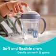 thumbnail image 3 of NUK Perfect Match Learner Toddler Sippy Cup with Straw, 8oz, Blue, 3 of 7