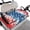 Patriotic Star Pattern, variant on Whosucclay Sea Turtle Art 4 Pockets Golf Cart Seat Protector, Soft Non-slip Golf Cart Seat Cover for Yamaha EZGO Club Car, 52.36" x 32.28"