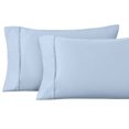 thumbnail image 2 of Superior 1200 Thread Count Egyptian Cotton Solid Pillowcase, King, Light Blue, 2 of 5