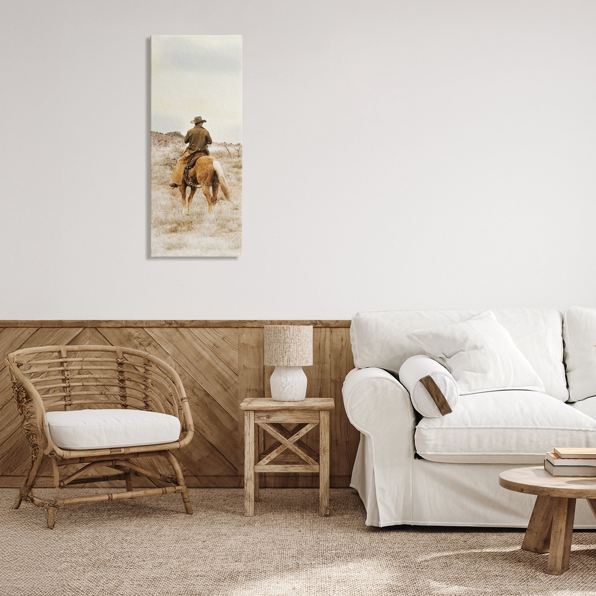 Stupell Industries Wild Wrangling Cowboy Canvas Wall Art, design by Marcus Prime