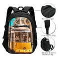 thumbnail image 3 of Balery Modern Urban Monkey Print USB Charging Backpack for Men and Women - Water-Resistant, Anti-Theft Laptop Backpack with USB Port for Travel, Work, School, and College, 3 of 7