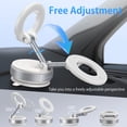 thumbnail image 7 of Vacuum Magnetic Car Phone Holder for Mag-Safe, 360° Adjustable Foldable Portable Magnetic Car Phone Mount, Hands-Free Suction Cup Phone Holder Compatible for iPhone&All Smartphones, White, 7 of 7