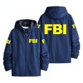 thumbnail image 1 of Fbi Agent Cosplay Costume Fall Winter Outdoor Jacket Windproof Warm Rain Proof Men's And Women's Jackets Fbi Printed Pattern Jacket-SinKeeU, 1 of 4