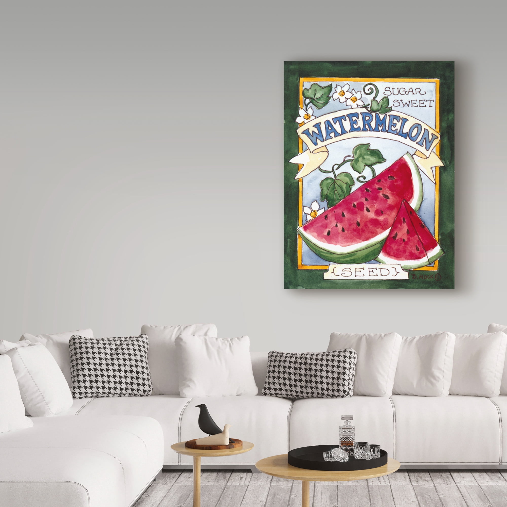 Trademark Fine Art 'Large Watermelon Seed Packet' Canvas Art by Barbara Mock