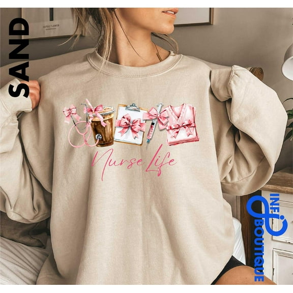 Velto Nurse Life Sweatshirt, Nursing School Sweater, Hospital Worker , Health Care Shirt, Nurse Valentine Shirt, Valentine Nurse Gift All Size S-5XL