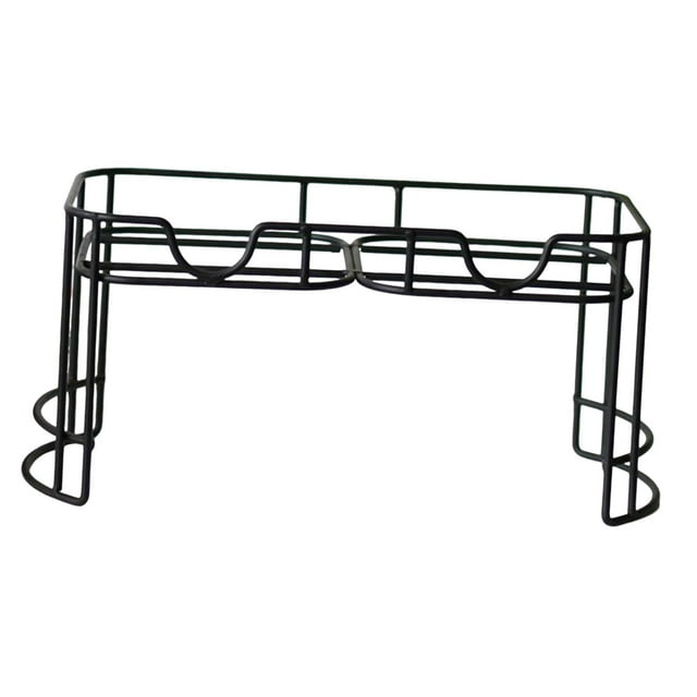 Soporte dispensador de bebidas doble Soledad para jarra de agua soporte de hierro tarro de vidrio cubo de Negro